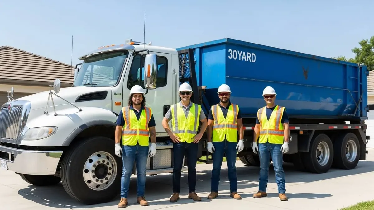 Roll-off dumpster delivered in Wareham, MA by Bedford Bros Dumpster Rental